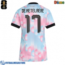 Fotballdrakt Dame Belgia Charles De Ketelaere #17 Bortedrakt VM 2026 Kortermet